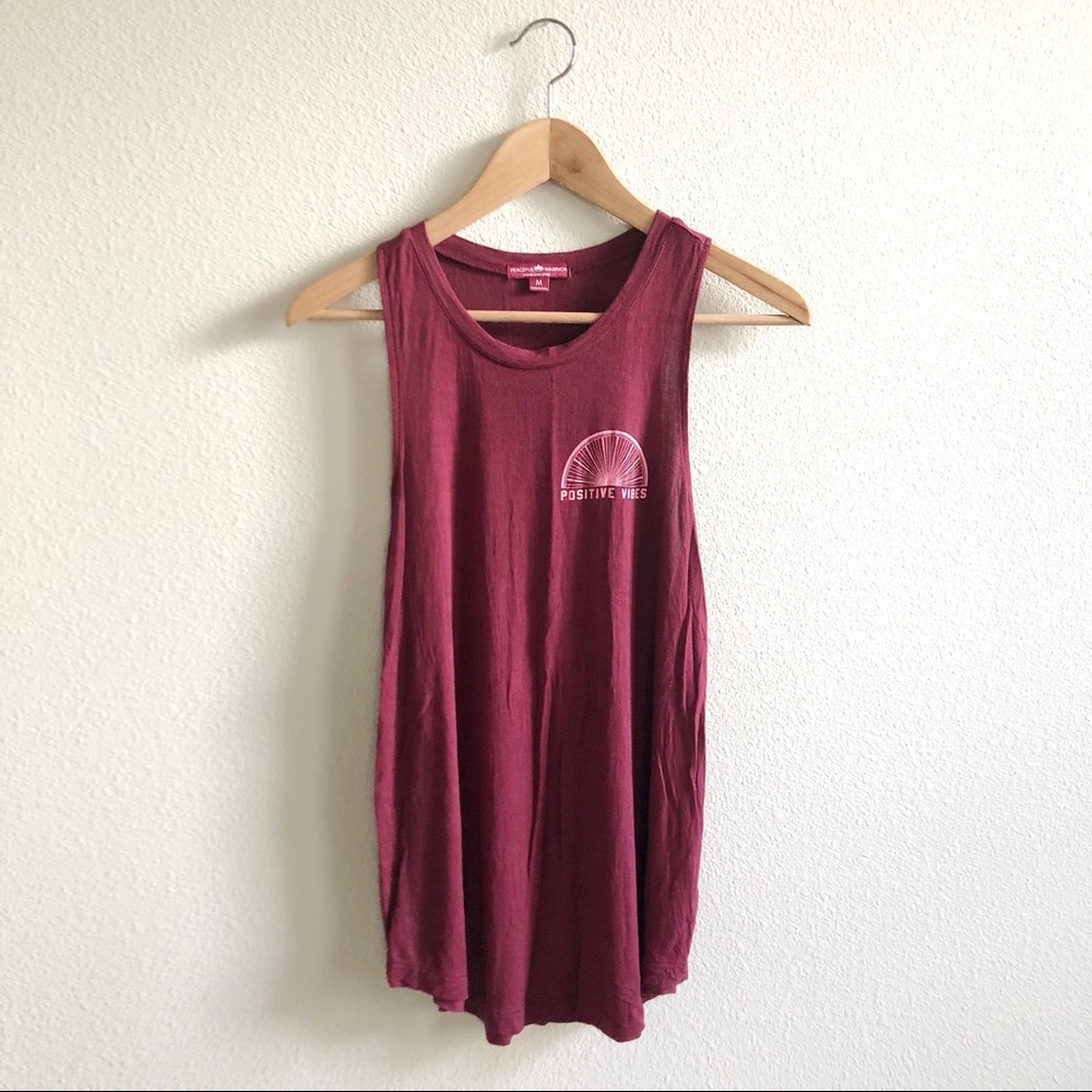 PEACEFUL WARRIOR - graphic workout tank